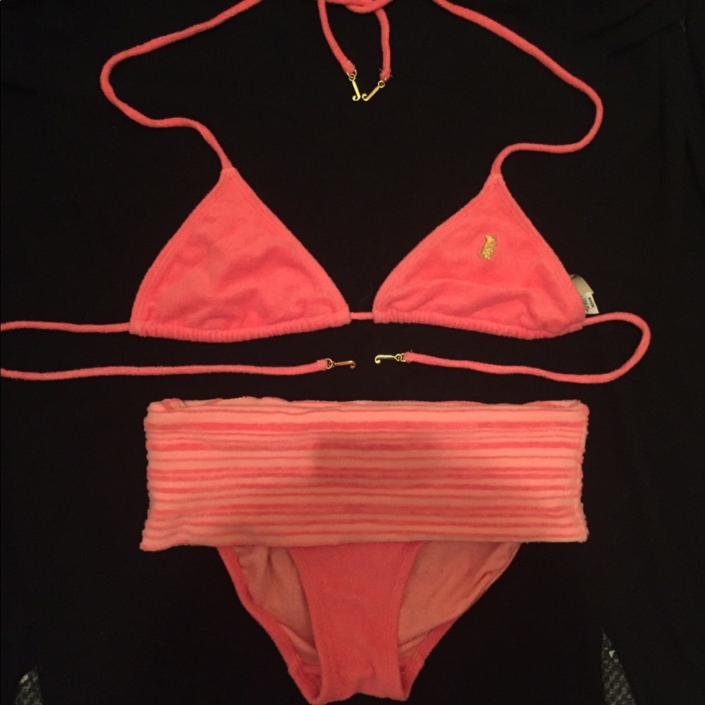 NWOT Juicy Couture👙Terry Bikini w/foldover Bottom